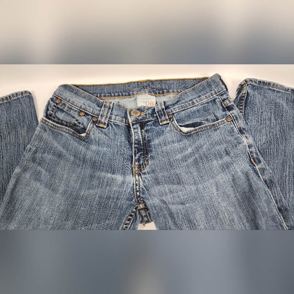 Banana Republic Women’s Mid-Rise Stretch Dirty Extreme Jeans Size 6 Blue - Picture 2 of 13